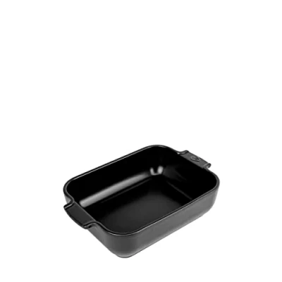 Abbildung von PEUGEOT Auflaufform APPOLIA Keramik 25cm Rechteckig Satin Schwarz Backofen,