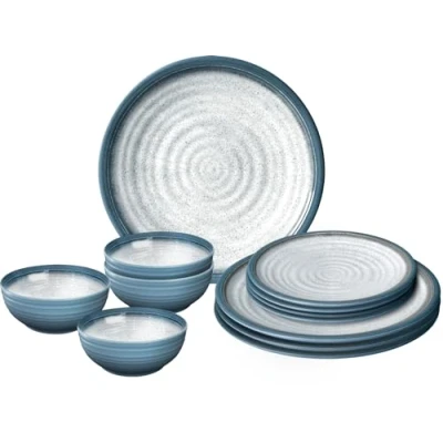 Abbildung von BRUNNER Single Geschirr Set Midday Tuscany STONEtouch® 12 tlg. (12 tlg), Melamin/Mineralgemisch