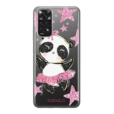 Abbildung von Babaco ERT Group Handyhülle für Xiaomi REDMI Note 11S 4G / 11 Original und offiziell Lizenziertes Muster Panda 007 optimal an die Form des Handy angepasst, teilweise transparent