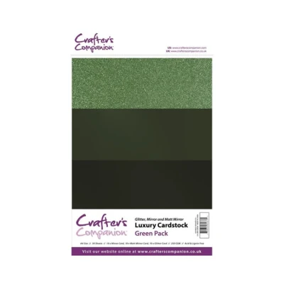 Abbildung von Crafter&#039;s Companion Luxury Cardstock Green Pack A4