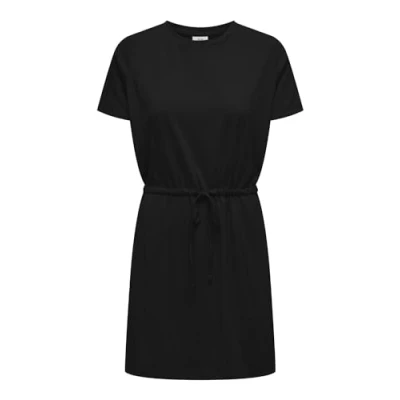 Abbildung von JDY Normal Geschnitten Rundhals Jerseykleid, Damen, Größe: Large, Black