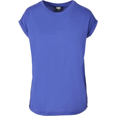 Abbildung von Urban Classics Extended Shoulder Tshirt basic, Damen, Größe: 4XL, Bluepurple