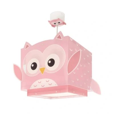 Abbildung von Dalber kinderlampe Pendelleuchte Hängelampe Little Pink Owl Rosa Eule