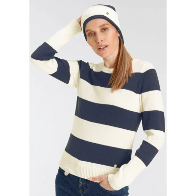 Abbildung von DELMAO Rundhalspullover (Set, 2 tlg., Pullover + Mütze) mit passender Mütze NEUE MARKE!