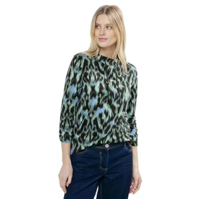 Abbildung von Cecil MIT Stehkragen Bluse, Damen, Größe: Large, Schwarz