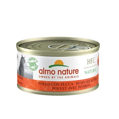 Abbildung von almo nature HFC Natural Katzenfutter nass Huhn mit Kürbis 24er Pack (24 x 70g)