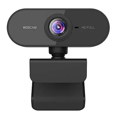 Abbildung von Guijiyi Webcam, USB Full HD 1080P Webcam mit geräuschunterdrückendem Mikrofon PC Laptop Desktop Webkamera 360 drehbarem Base Plug &amp; Play für Videoanrufe, Live Streaming, Spiele und Konferenzen