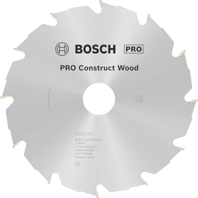Abbildung von Bosch RUNDSAVKLINGE CONSTRUCT 180X2,6X30MM 12T