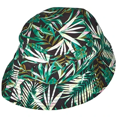 Abbildung von PIECES Damen Pcvella Bucket Hat Sww Bc, Black/Detail:PALM AOP, Einheitsgröße