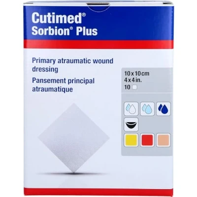 Abbildung von Sorbion Cutimed Plus Wundauflage 10x10 cm