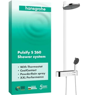 Abbildung von hansgrohe Duschsystem, (Komplett Set), 26cm, mit ShowerTablet Select 400