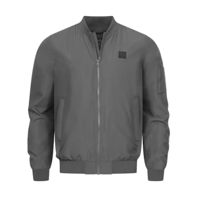 Abbildung von Indicode Jeans ÜBERGANGS Maxim Bomberjacke, Herren, Größe: Small, Dk grey