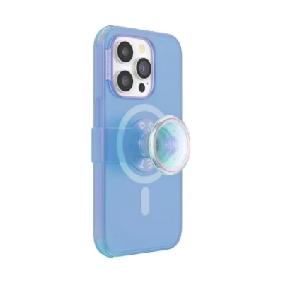 Abbildung von PopSockets Hüllen für MagSafe Opalescent Blau iPhone 14 Pro