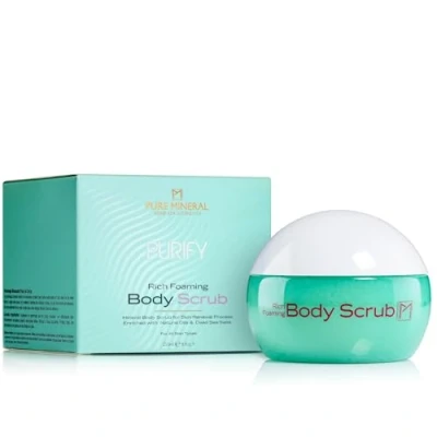 Abbildung von Pure Mineral Schäumendes Körperpeeling mit Totes Meer Schlamm Tiefenreinigung Pflanzenextrakten Für revitalisierte Haut Ohne Silikone, Sulfate, Parabene 250ml