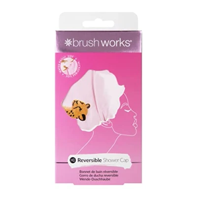 Abbildung von Brushworks Reversible Shower Cap Leopard Pattern
