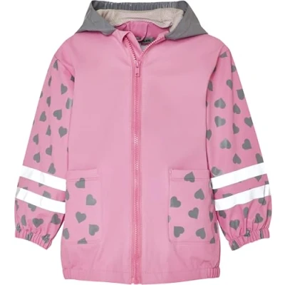 Abbildung von Playshoes Regenjacke Unisex Kinder Wind und wasserdicht Regenmantel Regenbekleidung, Katze, 128