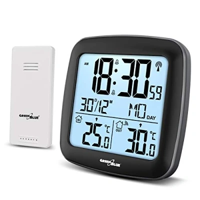 Abbildung von GreenBlue GB542 Funkwetterstation (9x9x3 cm, 4x9x2 40 C + 70 C, 0 50 C)