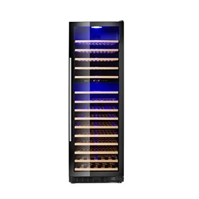Abbildung von HENDI Weinkühlschrank, mit 2 Zonen, Getränkekühlschrank, Platz für 160 Flaschen, 447L, 220 240V, 150W, 595x685x(H)1795mm