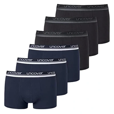 Abbildung von Uncover by Schiesser Retro Shorts/Pant 6er Pack (3XL Schwarz/Blau)
