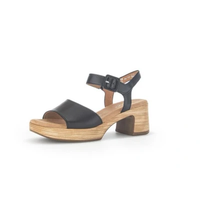 Abbildung von Gabor Plateausandalette, Damen, Größe: 39, Schwarz Schuhe