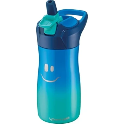 Abbildung von Maped PICNIK Edelstahl Trinkflasche CONCEPT KIDS 430 ml blau mit Tragegriff 100% auslaufsicher