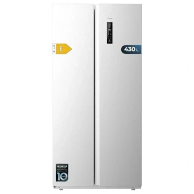 Abbildung von Cecotec Frigorífico Americano 2 Puertas Bolero CoolMarket SBS 430 Inox E. Side by de L, Altura 176 cm y 84 Ancho, Sistema Multi Air Flow, Total No Frost, Motor Inverter Plus