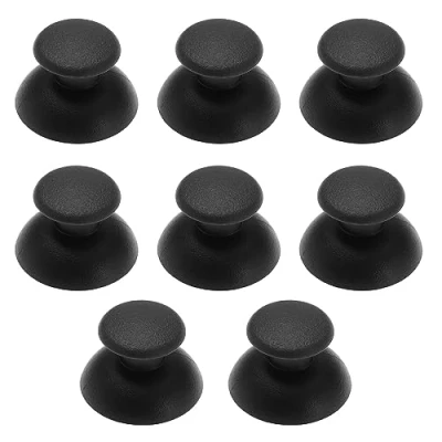 Abbildung von EMSea Thumbsticks, kompatibel mit PS3 Controller, Joystick Griff, Analog Stick Kappe, Ersatz, Reparaturzubehör, Schwarz, 8 Stück