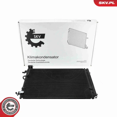 Abbildung von ESEN SKV 86SKV485 Klimakondensator mit Trockner Aluminium 676mm AUDI: A8 D4 (4H2, 4H8, 4HC, 4HL) 3.0 TFSI quattro, TDI S8 4.0 quattro