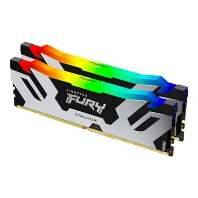 Abbildung von Kingston FURY Renegade Schwarz RGB XMP 32GB 7600MT/s DDR5 CL38 DIMM Desktop Gaming Speicher (Kit mit 2 ) KF576C38RSAK2 32