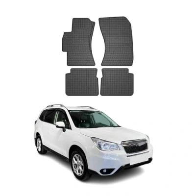 Abbildung von OMAC Gummi Fußmatten kompatibel mit Subaru Forester 2013 2018 Automatten Schwarz 4tlg