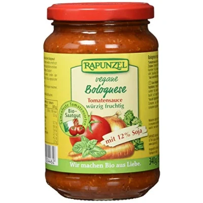 Abbildung von Rapunzel Tomatensauce Bolognese, vegan mit Soja 330 ml