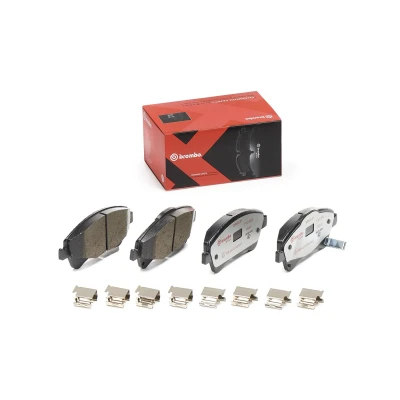 Abbildung von BREMBO P 83 109X Bremsbelagsatz mit akustischer Verschleißwarnung Anti Quietsch Blech Zubehör TOYOTA: Verso, Avensis III Station Wagon