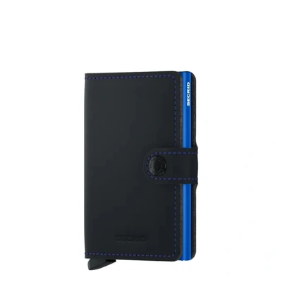 Abbildung von Secrid Miniwallet Portemonnaie Matte black &amp; blue