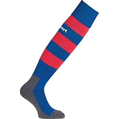 Abbildung von uhlsport Herren Team Pro Essential Stripe Socken, azurblau/Rot, 37 40