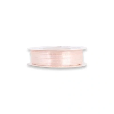 Abbildung von Satinband 3mm x 50m Rolle FARBAUSWAHL in 3/6/12/18/25/38/50/75/100mm farbecht &amp; waschbar Schleifenband für Hochzeit Geschenkband zum Verpacken Basteln Dekorieren Beige 830