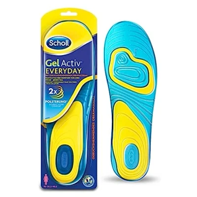 Abbildung von Scholl Einlegesohlen GelActiv Everyday Frauen, Für Freizeitschuhe Verbesserter Komfort durch doppelte Polsterung