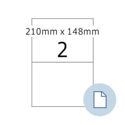 Abbildung von HERMA Etiketten A4 PE Folie weiß 210x148,50mm 250 Blatt/500