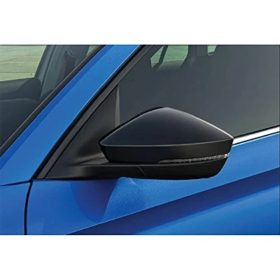 Abbildung von Skoda 654072530A Spiegelkappen Tuning Aussenspiegelkappen schwarz, nur mit Spurwechselassistent