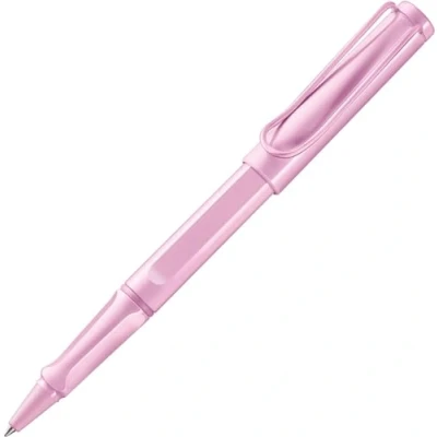 Abbildung von Lamy safari lightrose Tintenroller zeitlos klassicher Stift mit ergonomischem Griff &amp; Strichbreite M Gehäuse aus robustem ASA Kunststoff Tintenrollermine 63 in schwarz