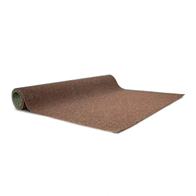 Abbildung von casa pura Rasenteppich Farbwunder rutschfeste Balkonteppich Kunstrasen Teppich für Terrasse, Balkon und Freizeit Erhältlich in 6 Farben 100 x 250 cm Braun