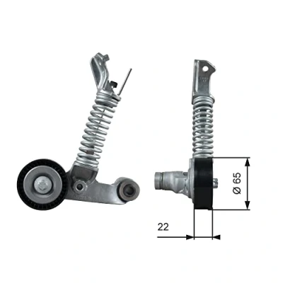 Abbildung von GATES T39373 Spannrolle FleetRunner Micro V Stretch Fit MERCEDES BENZ: GLA, A Klasse, CLA T modell
