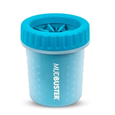 Abbildung von Dexas MudBuster tragbarer Hundepfotenreiniger, Größe S, blau, PW700312