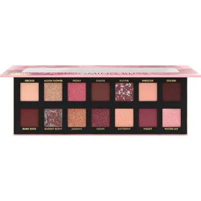 Abbildung von Catrice Blooming Bliss Slim Eyeshadow Palette, Lidschatten, Nr. 020, Mehrfarbig, 14 Farben, langanhaltend, vegan, ohne Mikroplastikpartikel, Nanopartikel frei, Parfüm, 1er Pack (10.6g)