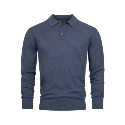 Abbildung von Indicode Jeans Inchips Strickpullover, Herren, Größe: Small, Navy mix