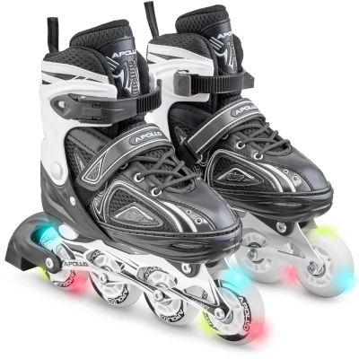 Abbildung von Apollo Inlineskates Größenverstellbare Inliner für Kinder Super Blades LED, verstellbare Größe, mit leuchtenden LED Wheels