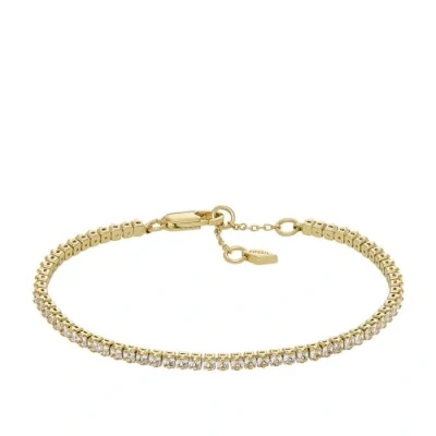 Abbildung von Fossil Damen Gliederarmband All Stacked Up Metall goldfarben, JA7214710