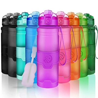 Abbildung von ZORRI Sport Wasserflasche Trinkflasche Bpa Frei Sportflasche, Lila, Gr. 500ml 17oz