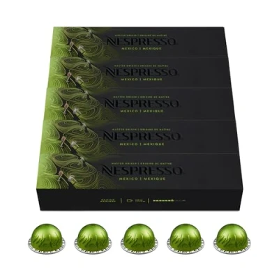Abbildung von NESPRESSO VERTUO Mexico Arabica &amp; Robusta Kaffee aus Ideal für den großen Kaffeebecher (230ml) Kompatibel mit Kapselmaschinen 50 Kapseln
