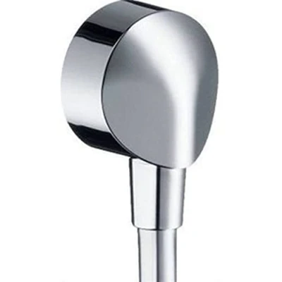 Abbildung von hansgrohe Wandanschlussbogen FixFit E, Wandanschluss Chrom