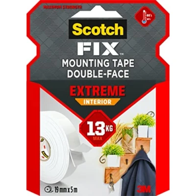 Abbildung von 3M Scotch Fix Extreme Innenmontageband PGS05 1950 P, 19 mm x 5 m, 1 Rolle/Packung, Schwarz (Verpackung kann abweichen)